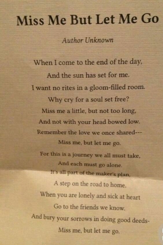 Miss Me But Let Me Go